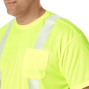 Camisetas de Alta Visibilidad a Precio de Fábrica, Camisetas de Trabajo de Manga Corta, Ropa de Trabajo, Camiseta de Seguridad Reflectante para Trabajo en Carretera y Construcción - Product Image 5