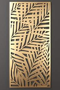 Panel Decorativo de Metal Cortado con Láser, Biombo Divisor de Habitaciones, Diseño Art Deco, Fácil Instalación para Cercas de Jardín y Exteriores - Product Image 5