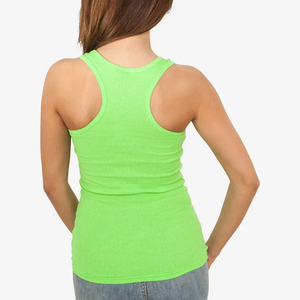 Venta al por mayor: Nuevas camisolas sin mangas de punto transpirables para mujer, estilo casual de verano, con almohadillas fijas. - Product Image 2