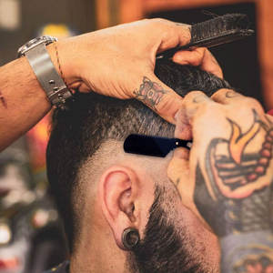 Rasoir professionnel à double anneau pour hommes, rasoir droit pour le visage, le corps et le maillot, rasoir à lame unique pour hommes - Product Image 6