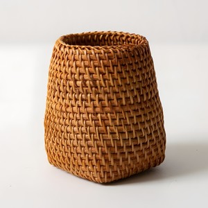 Estuche de lápices de ratán natural para niñas y niños, cestas organizadoras de escritorio más vendidas, portalápices. - Product Image 5