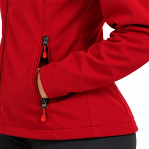 <b>Women</b>’s Softshell Full Zip <b>Jacket</b> Regular Fit Adjustable Hood Fit Clean Modern Style <b>Lightweight</b> Outdoor Comfort Fit Softshell - Product Image 6