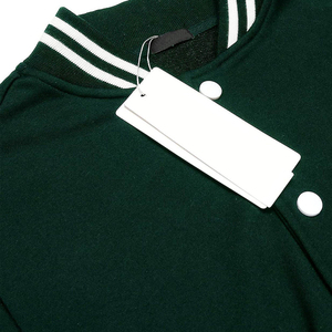 Fashion <b>Men's</b> Custom Logo Canvas Stand Collar Front Logo Eco-Friendly Varsity Baseball Jackets Plus Size for <b>Men</b> - Product Image 4