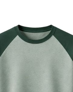 T-shirt à manches longues en jersey raglan personnalisé pour homme, coton et polyester, col rond, décontracté, manches contrastées, style baseball, fourniture de vêtements OEM - Product Image 5