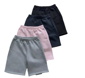 Pantalones Cortos Deportivos Personalizados para Hombre, 100% Algodón, Ecológicos, Transpirables, con Cordón Ajustable en la Cintura, Bordado Personalizado - Product Image 4