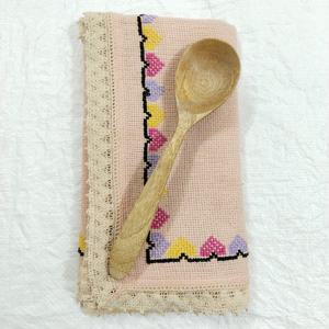 Saladier en bois artisanal avec manche en résine époxy Cuillère de cuisine rustique écologique avec ustensile de cuisine en feuille d'or - Product Image 6