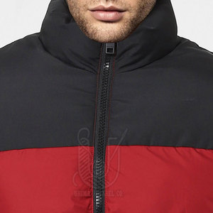 เสื้อแจ็คเก็ตพัฟเฟอร์ผู้ชายคุณภาพสูง ระบายอากาศได้ดี สำหรับฤดูหนาว มีปกตั้ง พร้อมโลโก้ด้านหน้า มีฮู้ด ขายดีที่สุด - Product Image 2