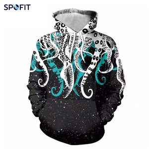 Hot Custom Digital Printed <b>Animal</b> Graphic Hoodie Unisex Pullover Cotton Fleece Sweatshirt OEM ODM Manufacturer - Product Image 4