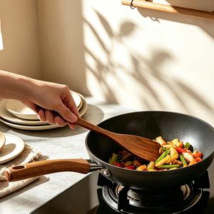 Accessoires de cuisine en teck naturel de haute qualité, outils de cuisine en bois, ustensiles de cuisine en bois, ensemble d'ustensiles en bois pour la maison - Product Image 4