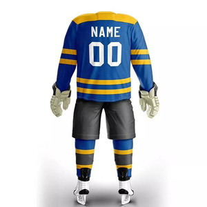 Camisetas Personalizadas de Hockey sobre Hielo para Entrenamiento de Verano, Manga Corta, Transpirables, de Poliéster de Secado Rápido, Uniformes de Equipo al por Mayor, OEM, ODM - Product Image 3