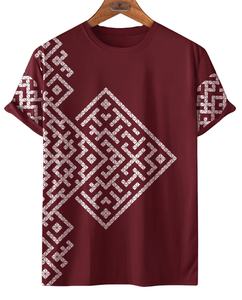 Camiseta Casual para Hombre, Diseño Moderno, 100% Algodón, Tejido Transpirable, Estampado Personalizado, Hombros Caídos, Calidad Premium - Product Image 1