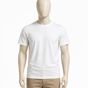 Premium Men's <b>White</b> Cotton <b>T</b>-<b>Shirt</b> | Classic Crew Neck Basic Tee | Minimal Luxury Casual Everyday Essential Wear - Product Image 2