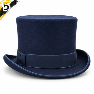 Chapeau haut de forme classique conçu pour un port confortable, construction durable, finition lisse, apparence élégante, utilisation formelle, fête - Product Image 1