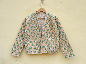 Edredón Acolchado Hecho a Mano en India, 100% Algodón Ecológico, Antiarrugas, Transpirable, de Secado Rápido, con Bolsillo Frontal, Estampado Digital, para Invierno - Product Image 3