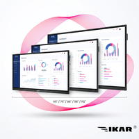 Pizarra Interactiva Inteligente IKAR JX-E5A de 110 Pulgadas 4K UHD IFPD con Android 15, Cámara de 48MP y Pantalla Táctil de 40 Puntos