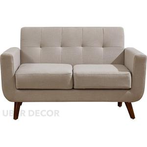 Mumbai 51 Canapé causeuse incurvé 2 places personnalisable à bord souple pour salon ou salon Durable et confortable par Uber Decor - Product Image 1