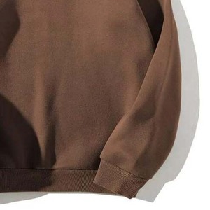 BROOXLY SPORTS <b>Women</b> <b>Half</b> <b>Zip</b> Fleece <b>Sweatshirt</b> O-Neck Oversized Fit Casual Pullover Custom Logo Polyester/Cotton 320g Fall - Product Image 4