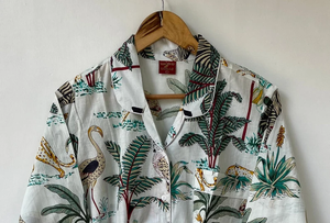 Conjunto de Pijama de Mujer Naaz Textile con Estampado de Rayas de Tigre, Ropa de Dormir Informal de Verano, Suave y Transpirable, de Algodón - Product Image 2