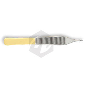 Pinces chirurgicales 1x2 dents 4 3/4" avec pointes en carbure de tungstène, antidérapantes, préhension fine, instruments médicaux cliniques, dentaires et de laboratoire - Product Image 6
