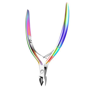 Alicates para Cutículas de Acero Inoxidable Alemán, Cuchillas Afiladas, Punta Puntiaguda, Alicates para Manicura con Doble Resorte - Product Image 5