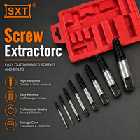 Extracteur de vis pour retirer facilement les vis endommagées des tuyaux d'eau, extracteur de boulons cassés, outils de travail du bois, forets, 8 pièces