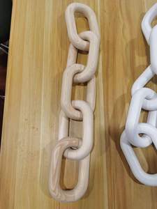 Chaîne longue massive en résine, maillons grands et creux, style moderne, mélange de couleurs, punk, multi-pièces, artisanale, pour décoration d'anniversaire et de maison - Product Image 2