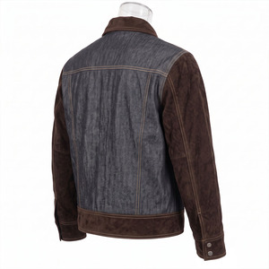 Vêtements de soudeur industriels en cuir JNM SAFETY, haute résistance, cuir de vachette de qualité supérieure, design avec logo, 100% polyester, ANSI CLASSE 1 EN - Product Image 2