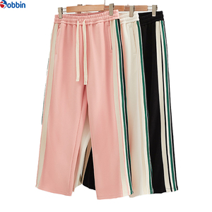 Pantalones Holgados de Estilo Único para Hombre, 100% Algodón, Forro Polar, Cintura Elástica con Franjas Laterales, Ropa de Invierno - Product Image 6