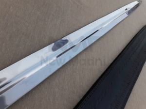 INCREÍBLE ESPADA DE MANGO DE CUERO NEGRO MEDIEVAL EUROPEO DE ACERO DE ALTO CARBONO CON FUNDA DE CUERO - Product Image 4