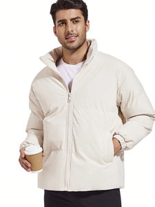 Chaqueta Vaquera Vintage de Alta Calidad para Hombre, Blanca, Transpirable, Ecológica, Resistente al Viento, con Cuello Alto, 100% Algodón - Product Image 4