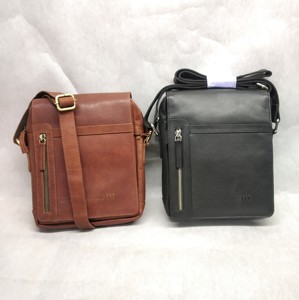 Bolsos Bandolera de Cuero con Logotipo Personalizado, Forro de PVC, para Hombre, Estilo Vintage, con Cierre, Económicos, Venta al Por Mayor - Product Image 5