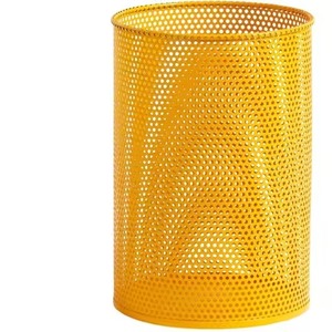 Black Cylindrical Metal Waste <b>Bin</b> Open Top Simple Style Indoor Waste <b>Bin</b> for Household Use Trash Can - Product Image 6