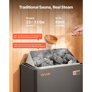 Stufa Elettrica per Sauna 2KW AC 120V con Staffa Pre-Forata, Adatta per Saune da 52.9-88.2 Piedi Cubi - Product Image 6