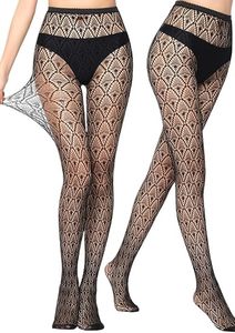 Leggings résille sexy à motifs pour femmes, taille haute, respirants, sans couture, fins, longueur intégrale, en polyamide, taille unique, avec chaussettes - Product Image 6