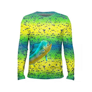 Camisetas de Pesca de Manga Larga para Hombre, Tallas Grandes, de Calidad Premium, con Logotipo Personalizado, UPF50+, Secado Rápido, Antibacterianas, Ligeras y Transpirables - Product Image 1