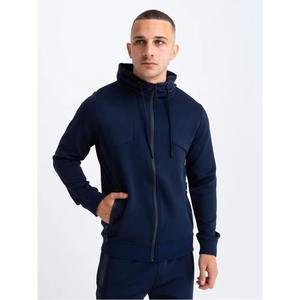 Vêtements décontractés d'hiver pour hommes, ensemble sweat-shirt et short en molleton deux pièces, 100% coton, streetwear, séchage rapide, broderie personnalisée - Product Image 4