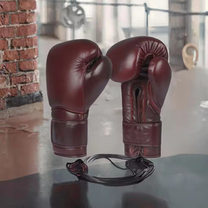 ถุงมือชกมวยหนังแท้ Gelenco Professional ขนาด 14oz_16oz ระบายความชื้นได้ดี ปิดด้วยแถบตีนตุ๊กแก ปรับแต่งสี_โลโก้ได้ ใช้ได้ทั้งชายและหญิง สำหรับซานด้าและ MMA - Product Image 3