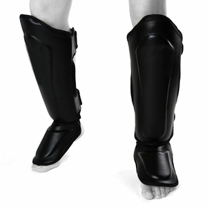 Genuine Leather In-<b>Step</b> Shin Guards for <b>Kick</b> Boxing & Muay Thai Training Provides Effective Protection Wholesale Shin Guards - Product Image 5