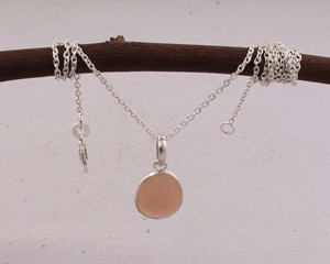 925 Sterling <b>Silver</b> Rose Quartz Pendant with Chain Natural Necklace Set Handmade Artisan Jewelry Wholesale Romantic Love Stone - Product Image 5