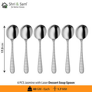 Cuchillos de cena de acero inoxidable cortados con láser Jazmín de 7 piezas - Product Image 6