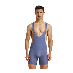 Men's Solid Color V-Neck Lightweight Gym Singlet Breathable 100% Polyester Tank Top Casual Fitness Wear - Product Image 5