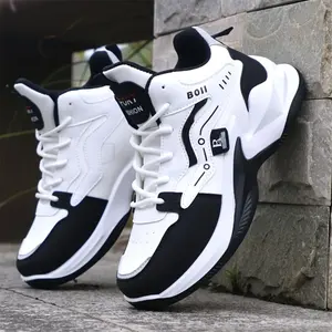 Chaussures de sport pour hommes, nouvelles chaussures en cuir décontractées et polyvalentes, antidérapantes et résistantes à l'usure - Product Image 3