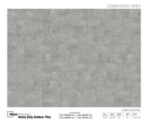 Vistaar 60x60cm Beige 20mm Thick Porcelain Outdoor <b>Tiles</b> Metal Imitation Matte Finish Acid-Resistant Wear-Resistant Swimming - Product Image 4