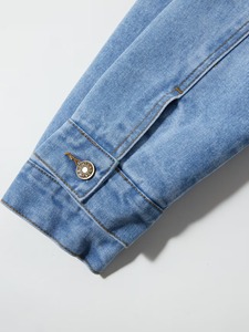 Denim Jackets High Quality Men's Classic Design Outdoor Casual Streetwear Fashion Denim Jackets Single Breasted <b>Button</b> Closure - Product Image 3