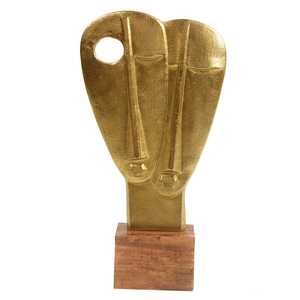 Jaffs Exports JE2074 Modern Abstract Aluminium Sculpture Handmade Eco-Friendly Durable Art Figure for Tabletop Home Office <b>Decor</b> - Product Image 1