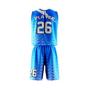 Uniformes de basketball personnalisés imprimés 100% polyester/spandex respirants, anti-humidité, séchage rapide, col en V, grandes tailles, sans manches - Product Image 6