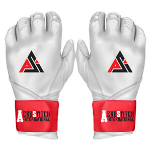 Gants de frappe de baseball en cuir véritable, entièrement personnalisables (logo et couleur), fabriqués en usine, prix compétitifs, gants de haute qualité. - Product Image 1