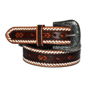 Ceintures Western personnalisées de créateur, embossées, avec boucle florale pour jeans - Product Image 1