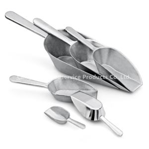 Cuchara de aluminio fundido con base plana, utensilio de cocina de aleación de aluminio apto para alimentos, utensilios Henry Foodservice, cuchara de aluminio. - Product Image 5