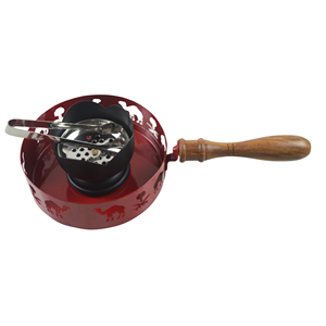Quemador de incienso de carbón metálico Zikra Handicraft, Mabkhara de calidad premium, pinzas de madera aromáticas árabes con mango, diseño elegante - Product Image 4